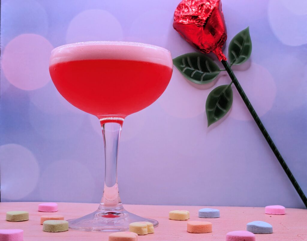 Valentine's Day Cocktail - Kiss from a Rose