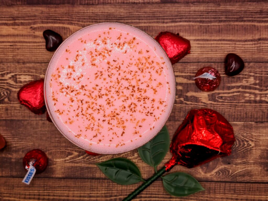Valentine's Chocolate and Orange flavoured cocktail