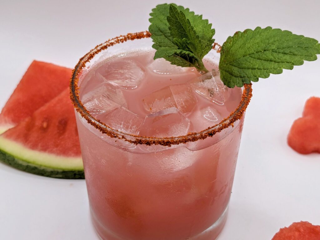 Watermelon spicy margarita