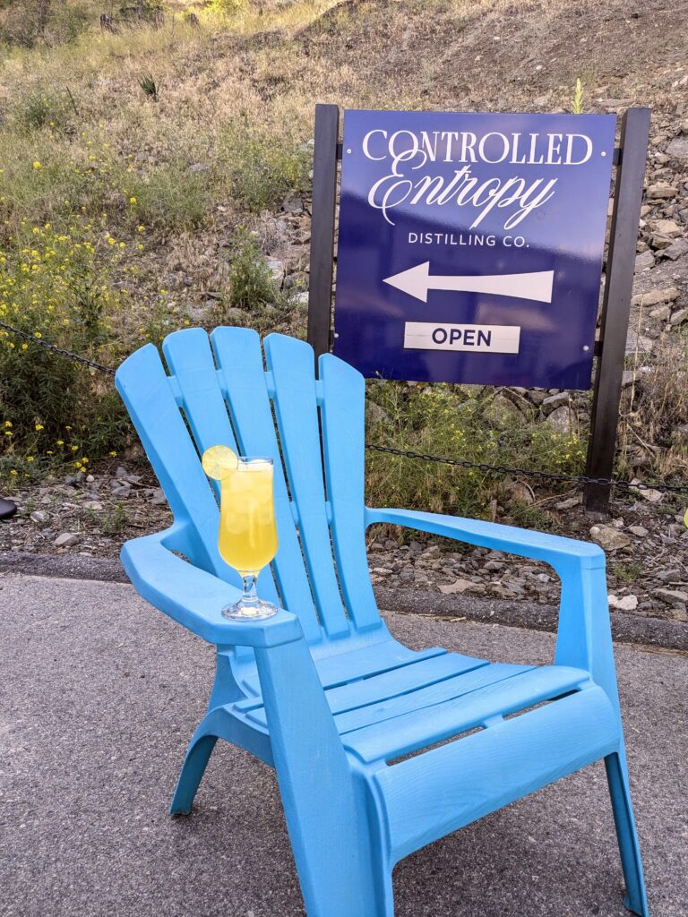 Controlled Entropy's Cocktail Patio in Summerland, BC.