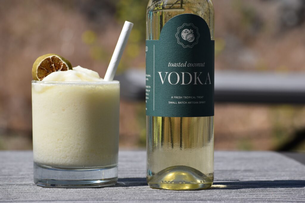 Controlled Entropy's Blended Orange-Coconut Dreamsicle Cocktail.