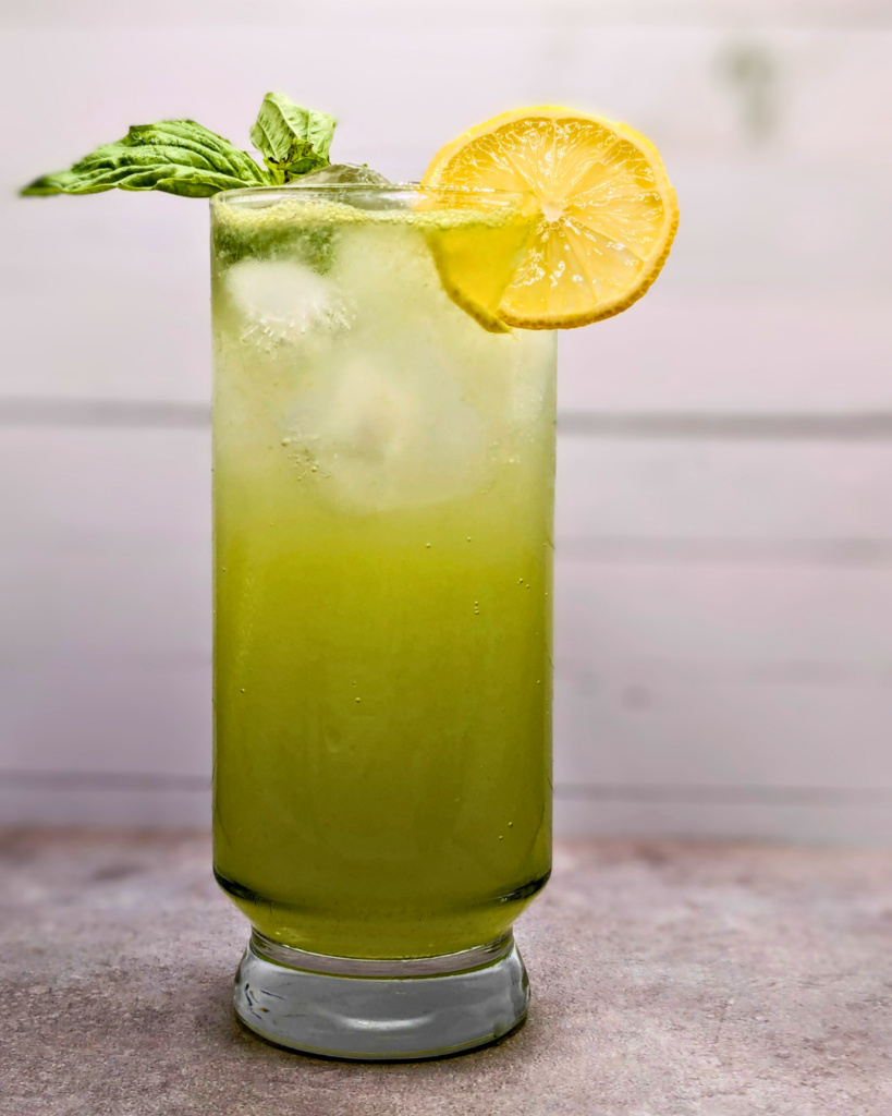 Controlled Entropy's Improved Cucumber Collins cocktail.