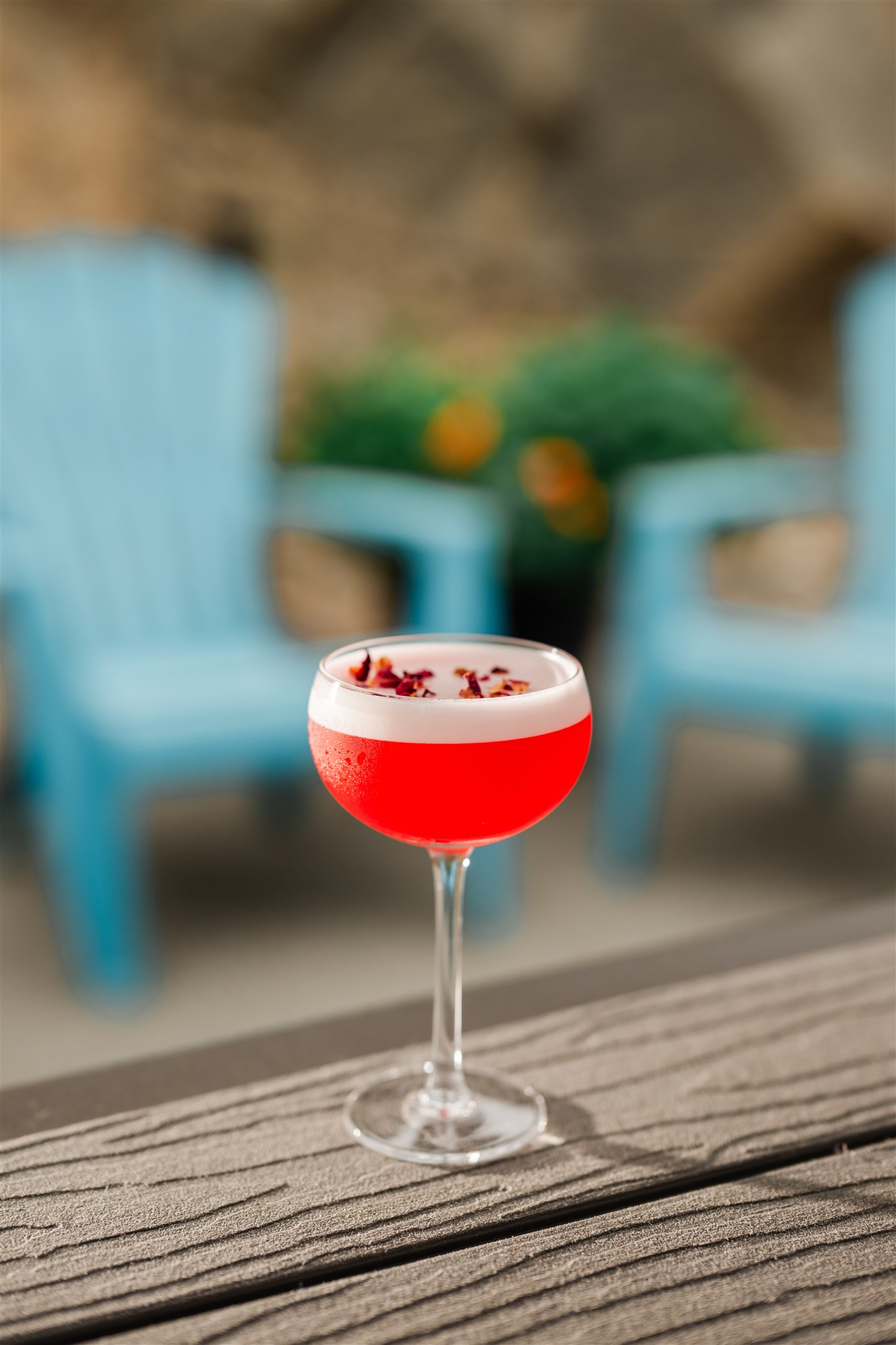 Amortentia Cocktail with Controlled Entropy Distilling's Lemongrass Hibiscus Liqueur