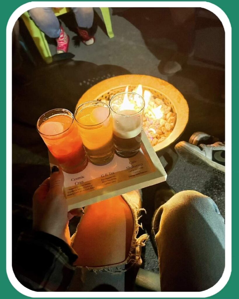 Cocktail Flight served at Light Up the Vines 2023